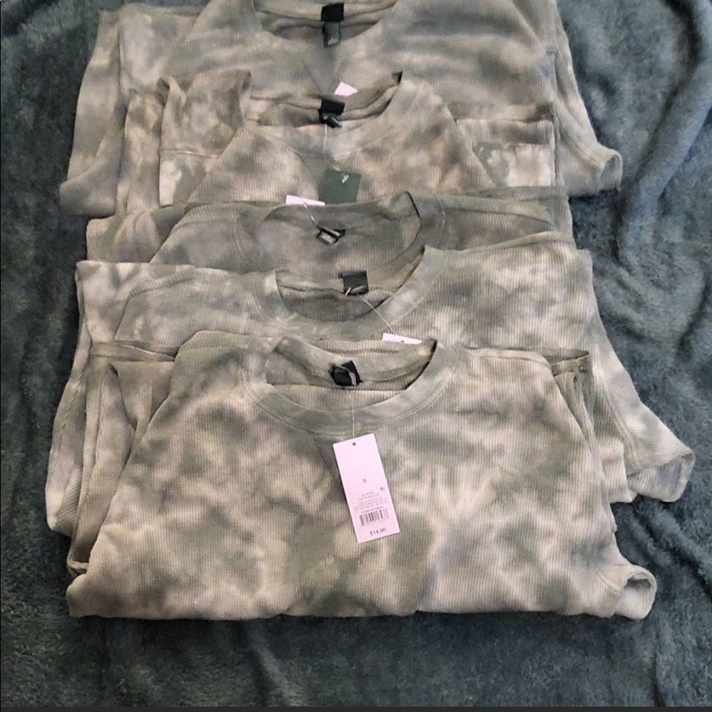 5 PACK Wild Fable Juniors Tie Dye Long Sleeved Top
